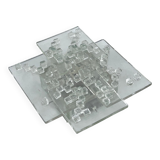 Mid-Century Clear Murano Glass wall light by Albano Poli for Poliarte. Italy 1970s