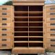 Notary cabinet in solid raw oak, 1920