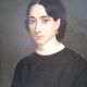 Portrait ancient oil on canvas,  lady 19th
