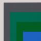 Josef ALBERS: Homage to the Square, Blue Look - Colour Screen Print