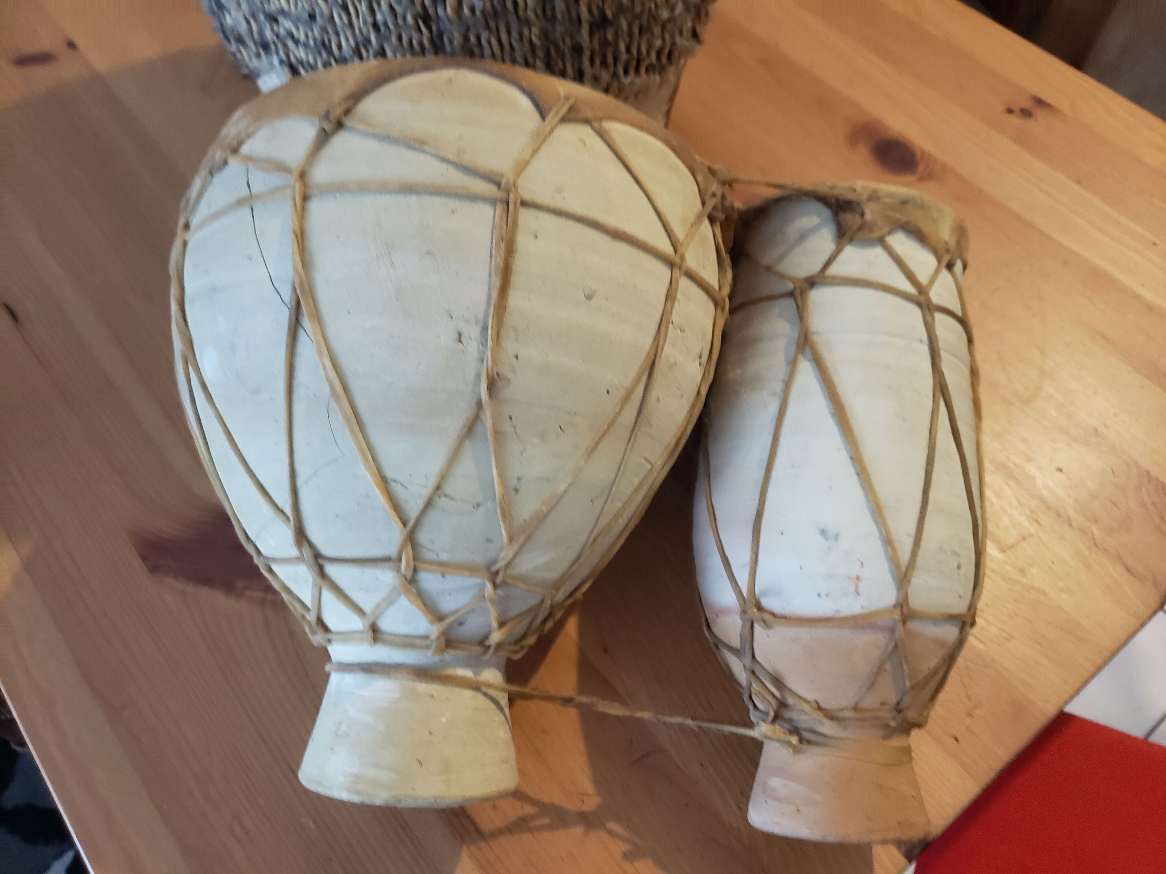 Tibla Moroccan terracotta percussion and camel skin
