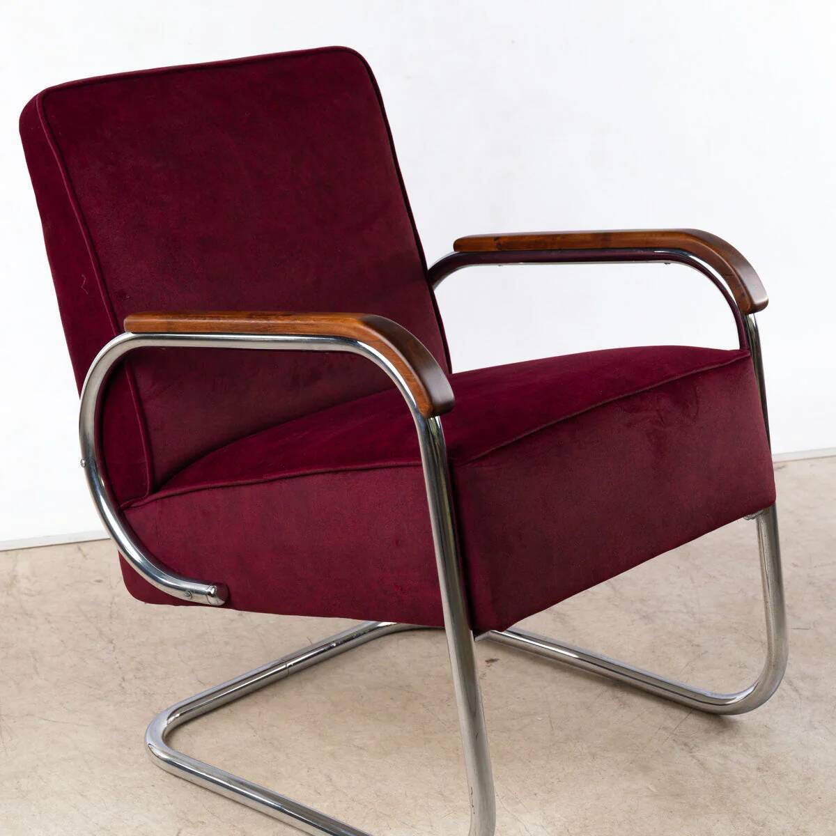 1930s Bauhaus Cantilever Armchair Model EK32, Pair of 2 by Gottwald