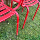 Old metal bistro chairs