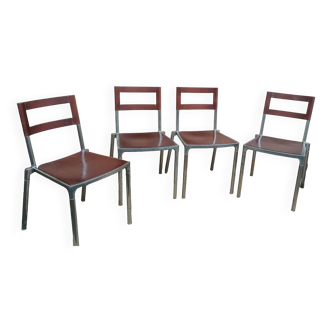 Set of 4 Italian design chairs segis/tagliando
