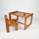 Bureau en pin enfant et sa chaise