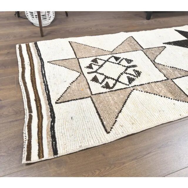 Vintage Turkish Hand-Knotted Runner 90x359