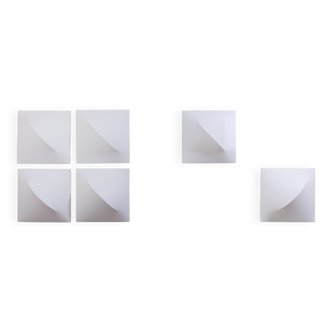 Set of six Kazuhide Takahama Saori wall lights from around 1970.