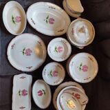 Nideviller earthenware table service Cassandre model 42 vintage pieces