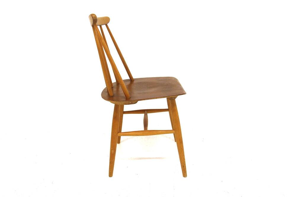 Set of 4 teak "Fanett" chairs by Ilmari Tapiovaara, Sweden, 1960