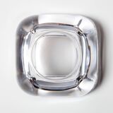 Vintage Heavy Crystal Ashtray / Vannes Le Chatel Crystal / France / 1980s