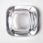 Vintage Heavy Crystal Ashtray / Vannes Le Chatel Crystal / France / 1980s