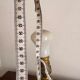 Antique Neo-Classical Column Candle Holder Brass Empire Lamp
