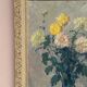 Original Swedish Oil on Panel – “Chrysanthemums” by Max Hellberg – Signed – Vintage & Framed – 68 × 58 cm (26.8" × 22.8")