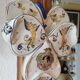 Old ceramic flower girl wall vase