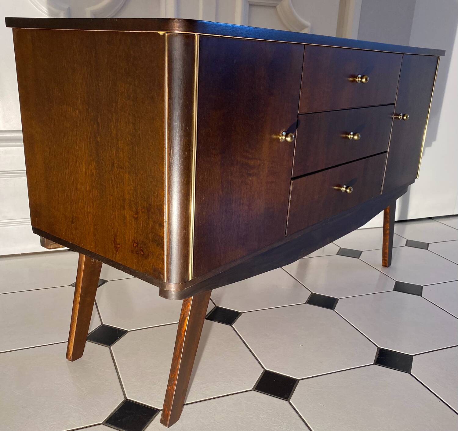 Vintage compass feet sideboard