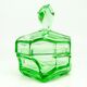 Art Deco bonbonniere, glass, Moser, Czechoslovakia, 1930s