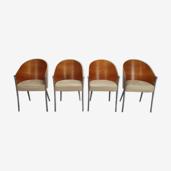 Set of 4 King Costes Dining chairs by Philippe Starck for Aleph, 1980s