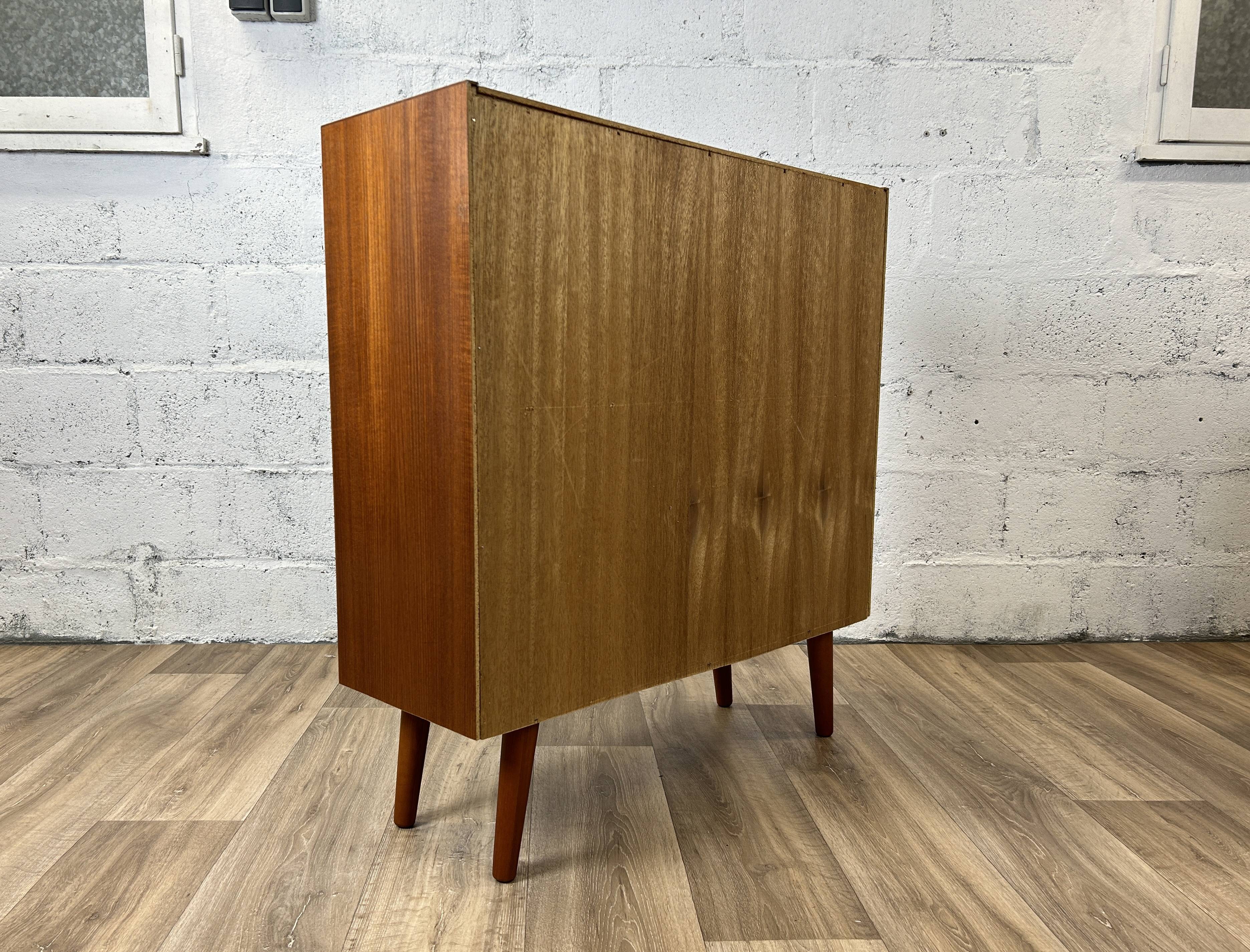 Scandinavian teak library sideboard, 1960s