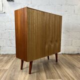 Buffet, bibliothèque scandinave en teck, années 60