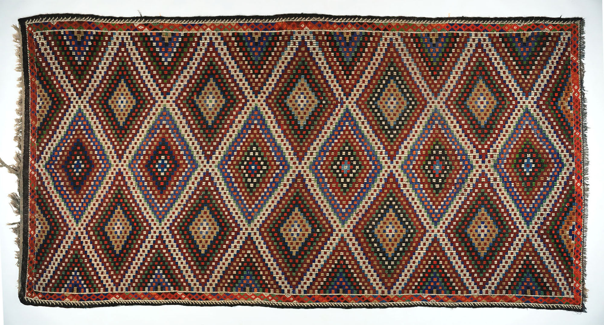 Anatolian handmade kilim rug 359 cm x 186 cm