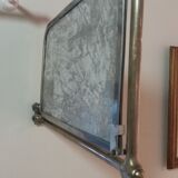 Lot of two wooden subway chairs with table