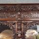 Two-part Italian Renaissance style buffet in solid oak