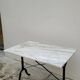 Marble and cast iron restaurant bistro table