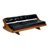 Vintage leather sofa daybed GS 195 by Gianni Songia for Sormani