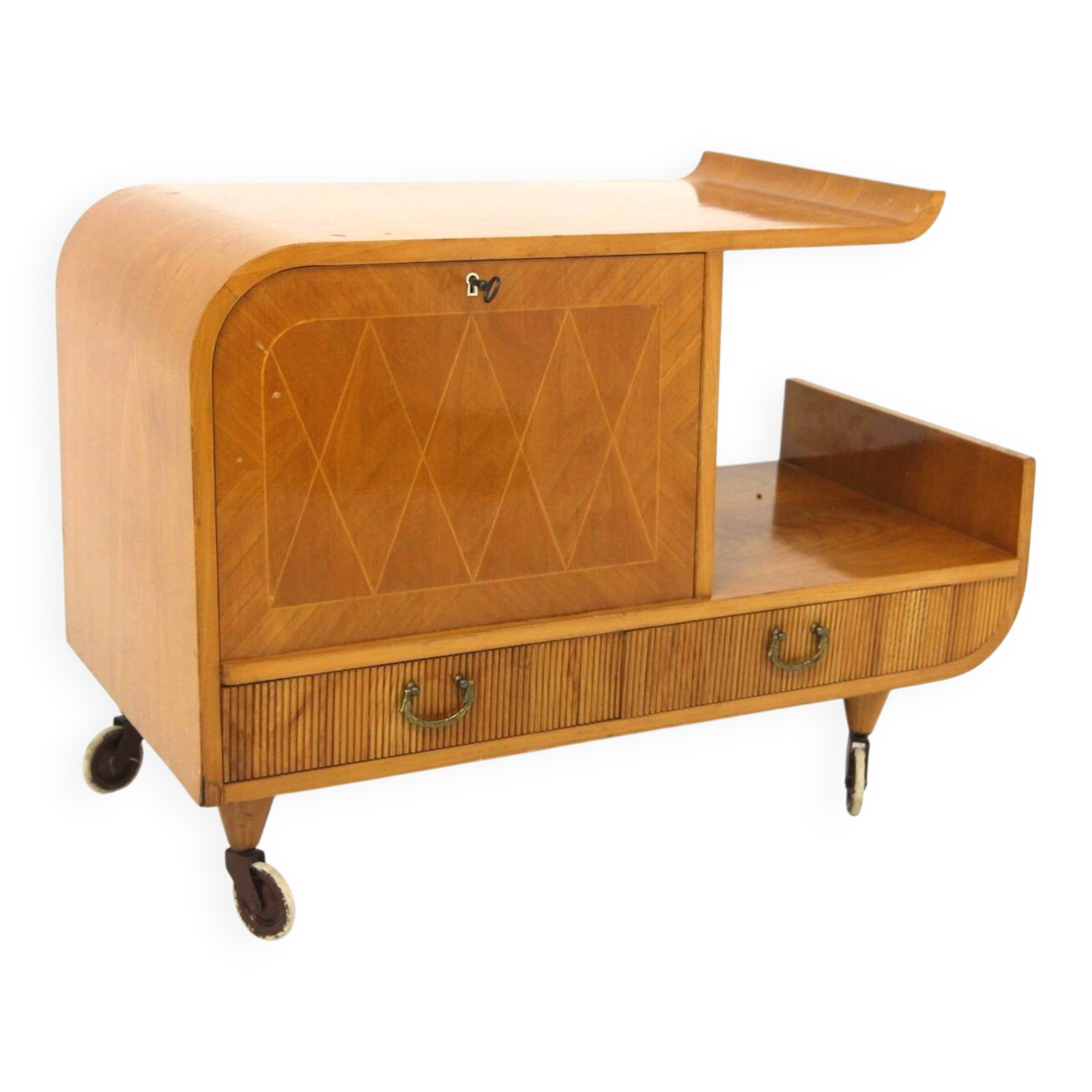 Scandinavian chest of drawers in elm