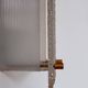 Pair of vintage wall lights, frosted perspex and brass, France 1960.