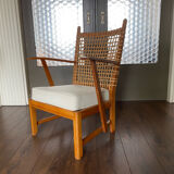 Vintage wicker armchair 1930s