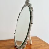 Oval table top face mirror by atsonea