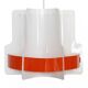 Plastic sheet pendant light by Quality System. Denmark 1970s