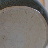 Blue ceramic lamp with lampshade