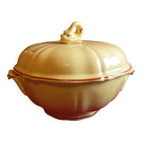 YELLOW "VINTAGE" POTTERY SOUP TUREEN