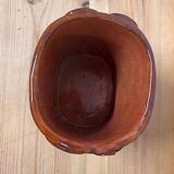 Glazed terracotta vase