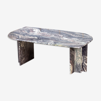 Coffee table Vintage Design in Marble- 125 cm