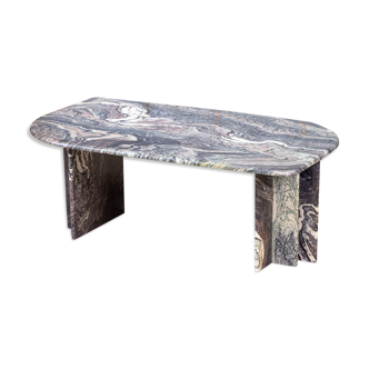 Coffee table Vintage Design in Marble- 125 cm