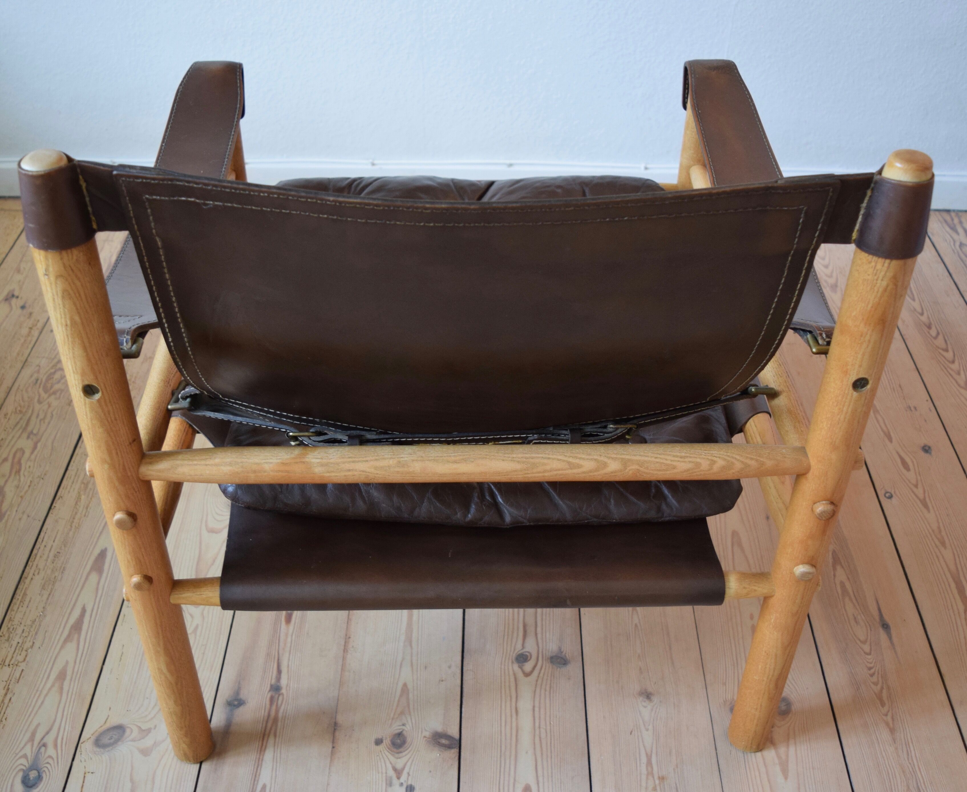 Midcentury Sirocco Safari armchair by Arne Norell, 1964