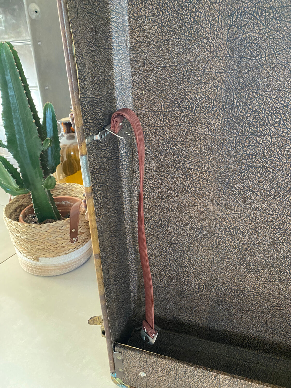 Old vintage cabin trunk