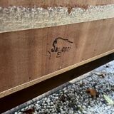 Scandinavian high rosewood sideboard by Johannes Andersen edited by Samcom