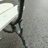 Garden bench old cast iron feet