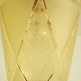 Lanterne ancienne des années 50 verre doré