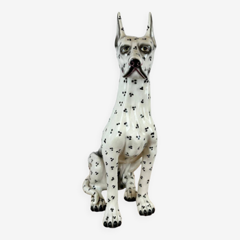 Large ceramic dog