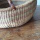 Large artisanal bolga basket from ghana