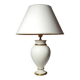 Ivory crackled earthenware lamp, attributed to Le Dauphin, 1980s-90s.