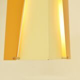 Rare metal pendant light for Lyfa, Denmark 1960's