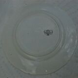 round dish in Sarreguemines earthenware model Obernai (Alsatian)