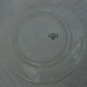 Plat rond en Faïence de Sarreguemines modèle Obernai (Alsacienne)