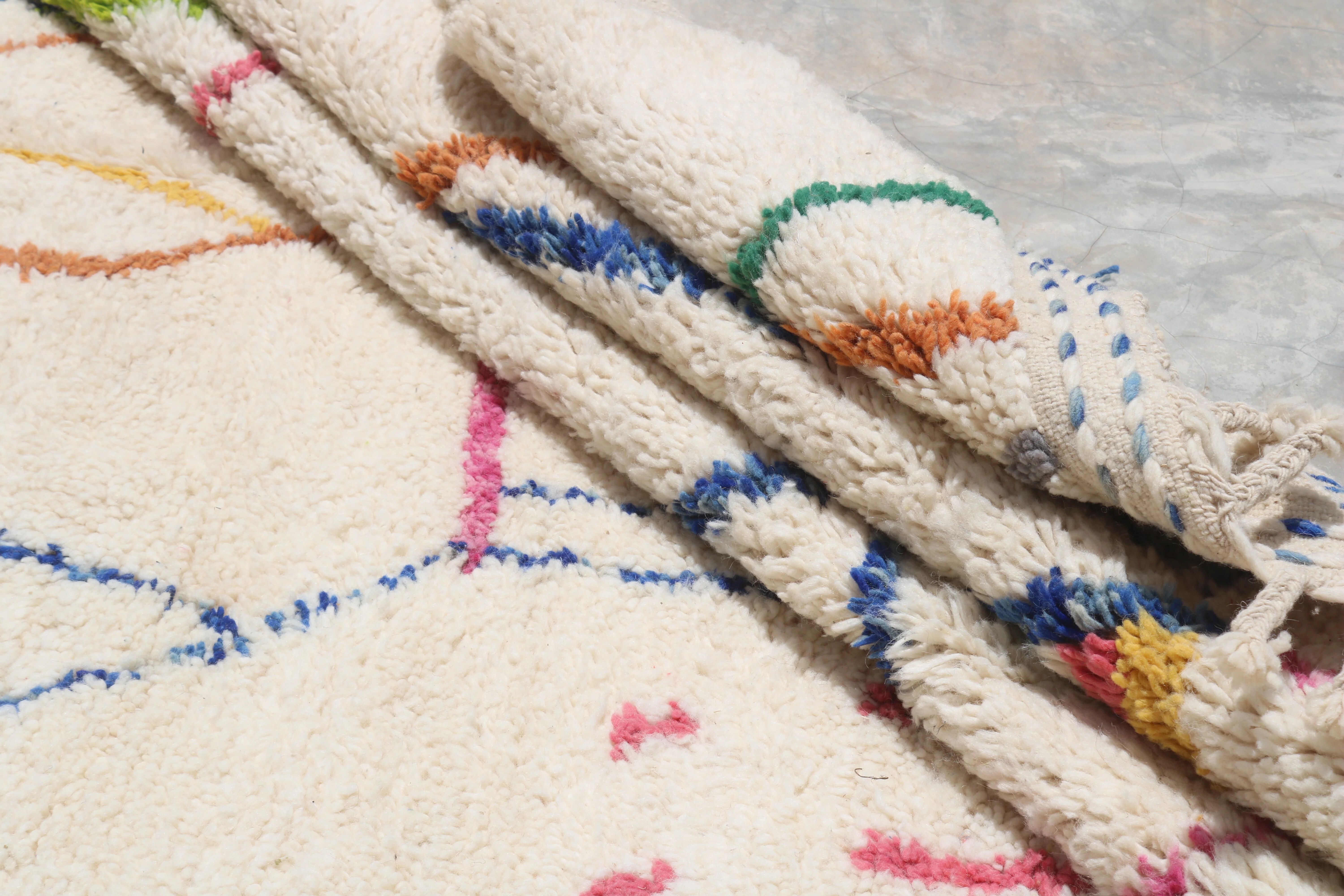 Large handmade colourful rug, 305 x 205 cm - G1082